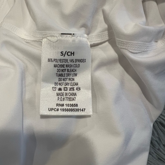 Hurley Long Sleeve Rash Guard Swim Shirt Swim UPF 50+ in White (S) - Picture 9 of 11